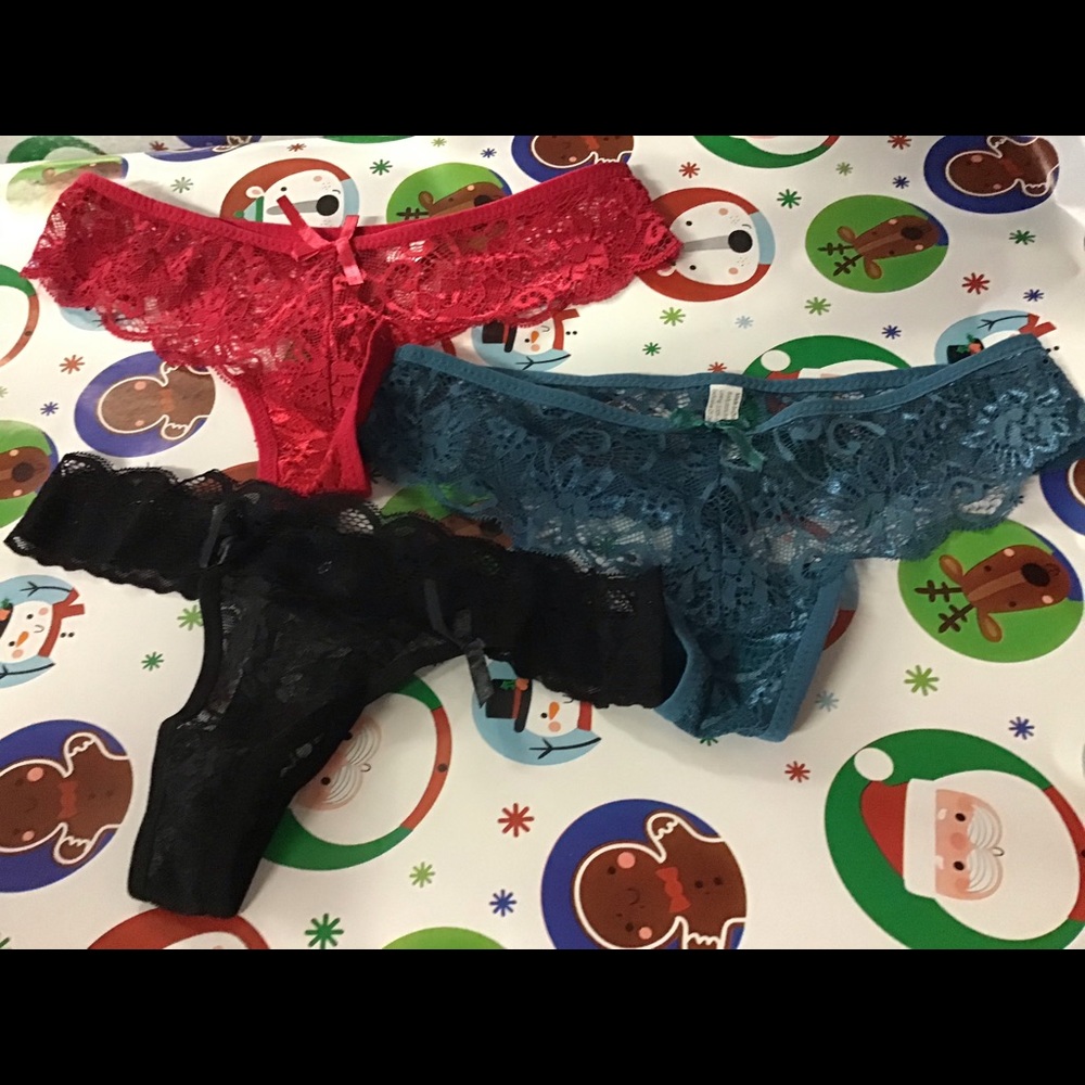 3pcs Sexy Bowtie Panties Underwear Ladies
